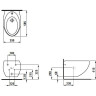 Биде подвесное LAUFEN IL BAGNO ALESSI ONE 8.3097.1.400.304.1