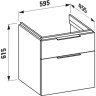 Тумба под раковину LAUFEN KARTELL 60x46 белый 4.0756.2.033.631.1